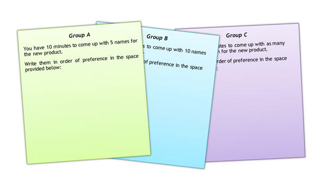 Management Exercise: Limiting Instructions Reduces Creativity