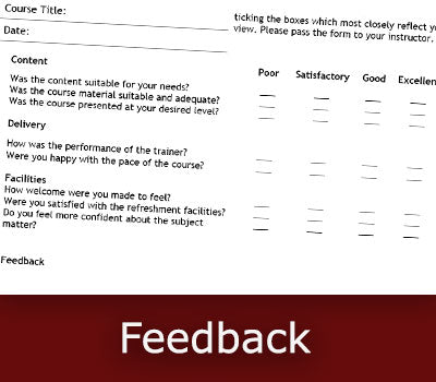 Course design analysis feedback