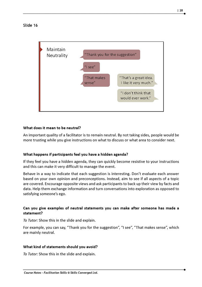 Facilitation Skills