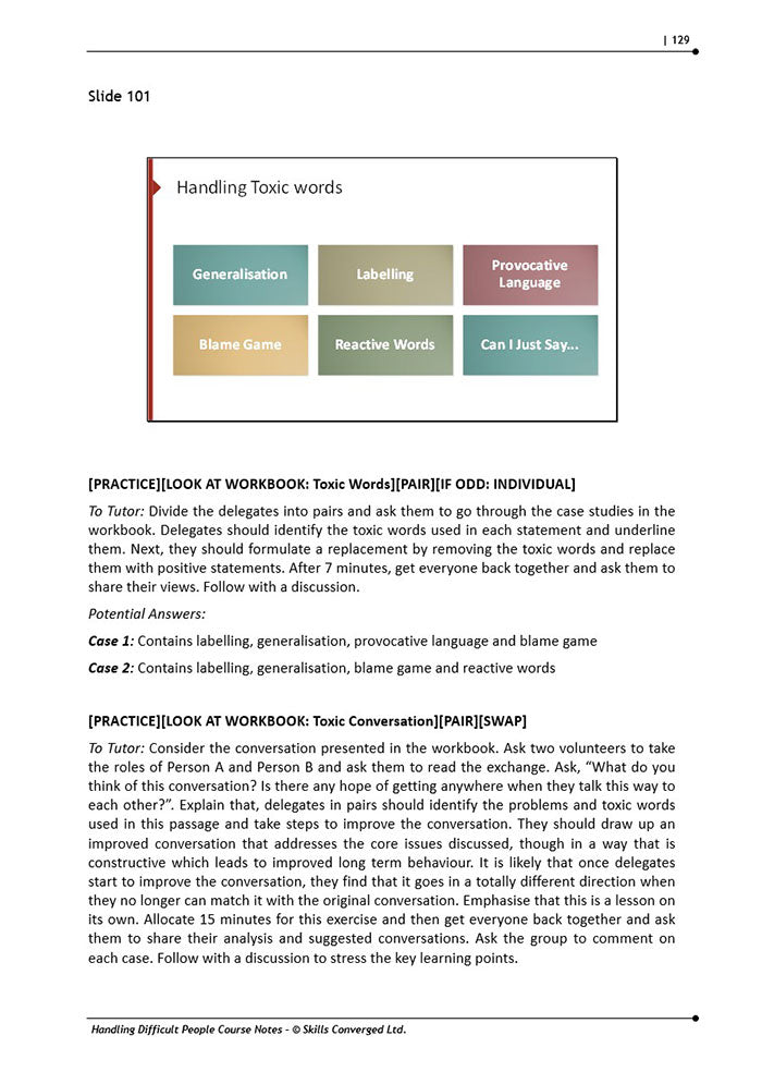 Handling Difficult People