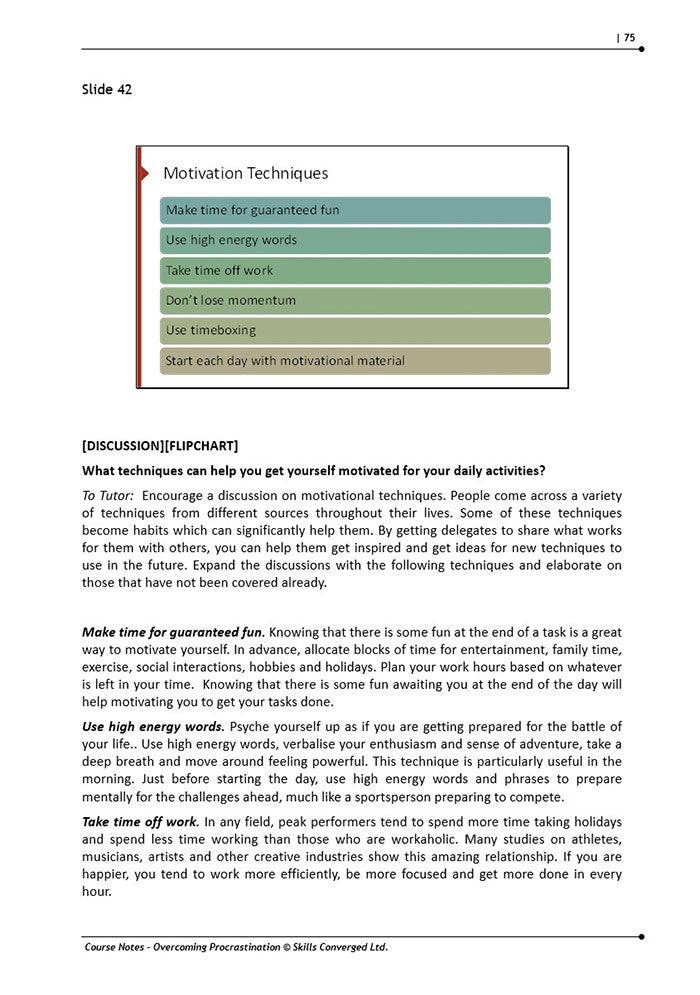 Overcoming Procrastination