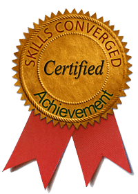 Certificate Seal Achievement Skills Converged