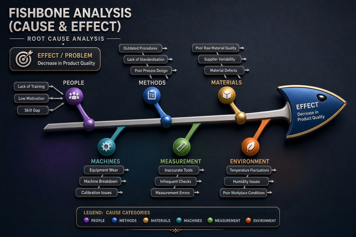 Root cause analysis diagram - training course 