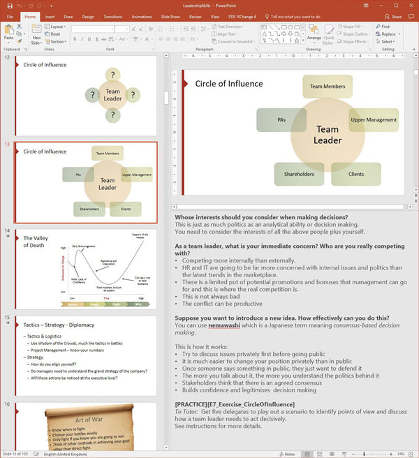 Leadership Skills Training Course Materials | Skills Converged