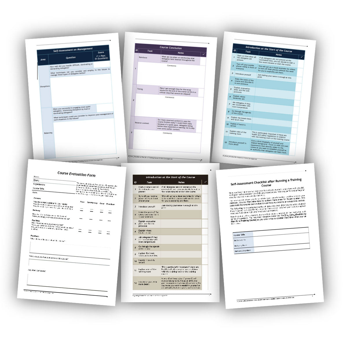 Forms, Checklists and Self-Assessments