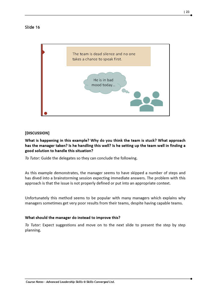 Advanced Leadership Skills