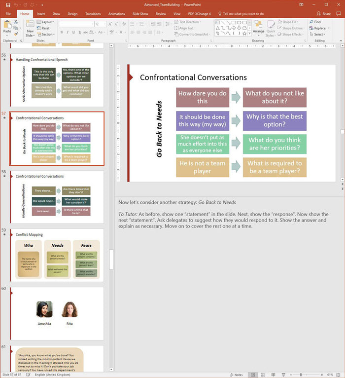 Advanced Team Building Training Course Materials | Skills Converged