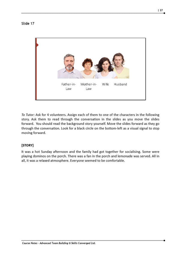 Advanced Team Building Training Course Materials | Skills Converged