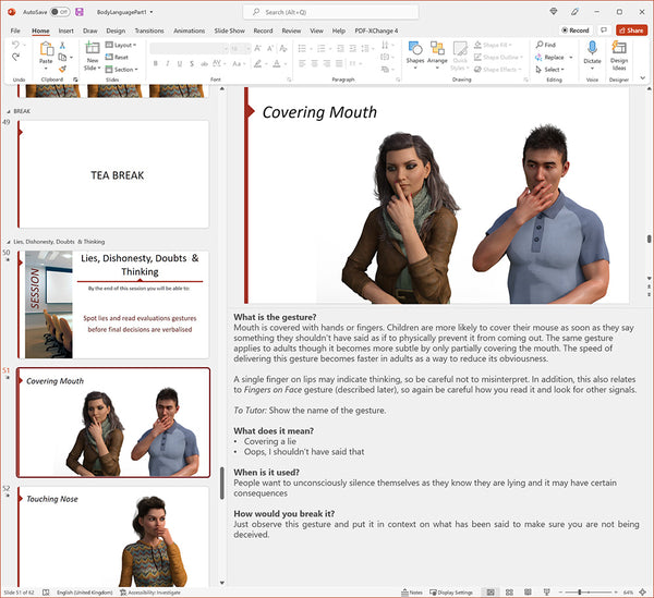 Body Language Part 1 Training Course Materials | Skills Converged