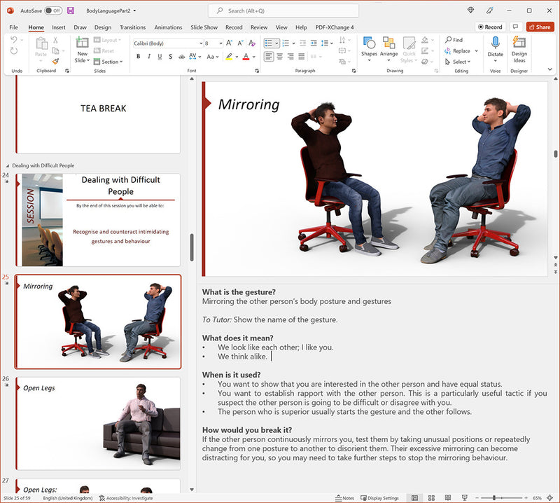 Body Language Part 2 Training Course Materials | Skills Converged