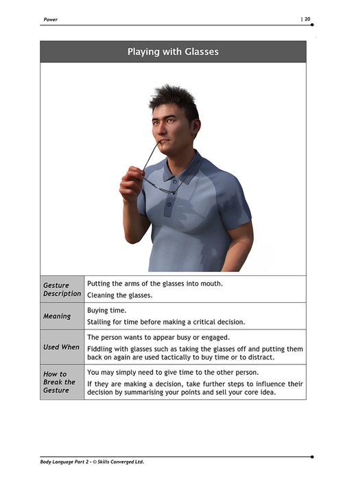 Body Language Part 2 Training Course Materials | Skills Converged