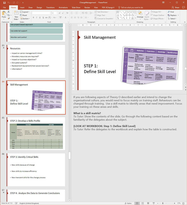 Change Management Training Course Materials | Skills Converged