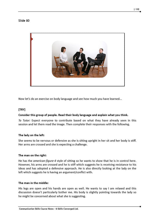 Communication Skills Training Course Materials | Skills Converged