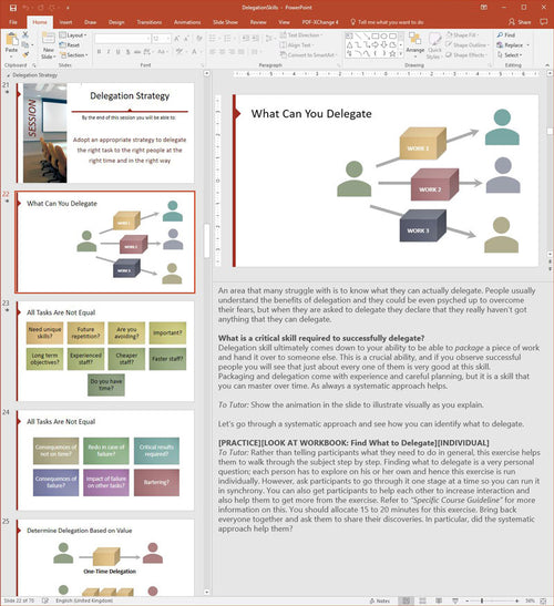Delegation Skills Training Course Materials | Skills Converged