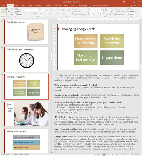 Facilitation Skills Training Course Materials | Skills Converged