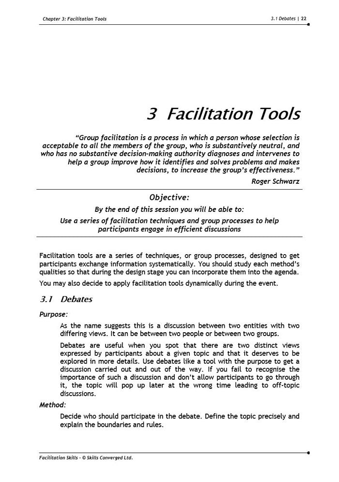 Facilitation Skills