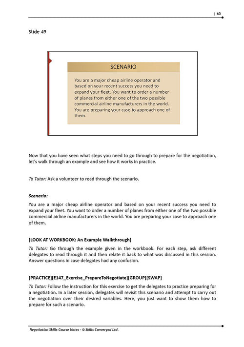 Negotiation Skills Training Course Materials | Skills Converged