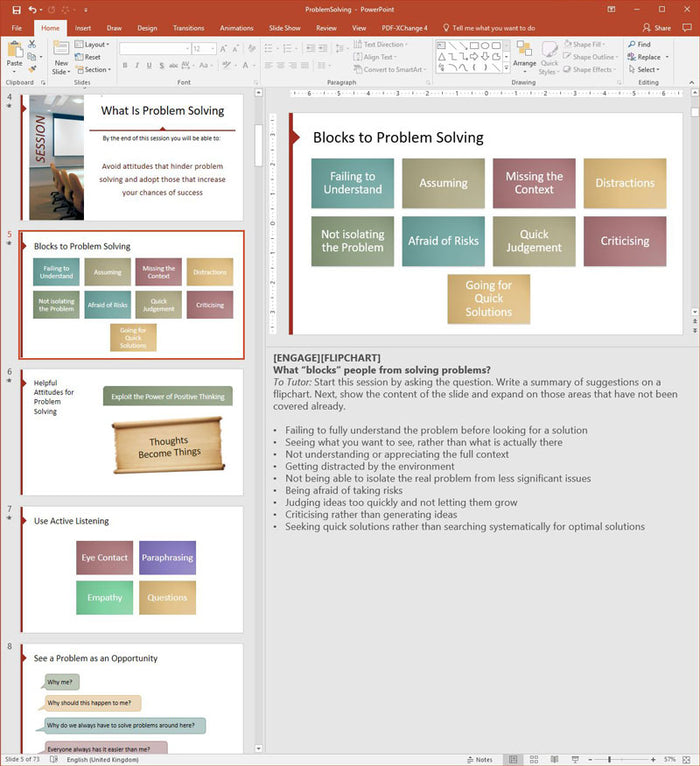 Problem Solving Training. Examples Problem Solving Training Course Materials | Skills Converged