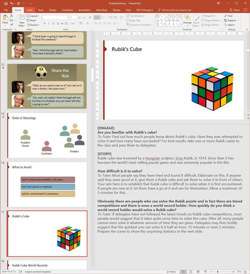 Problem Solving Training Course Materials | Skills Converged