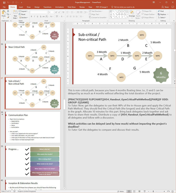 Project Management Training Course Materials | Skills Converged