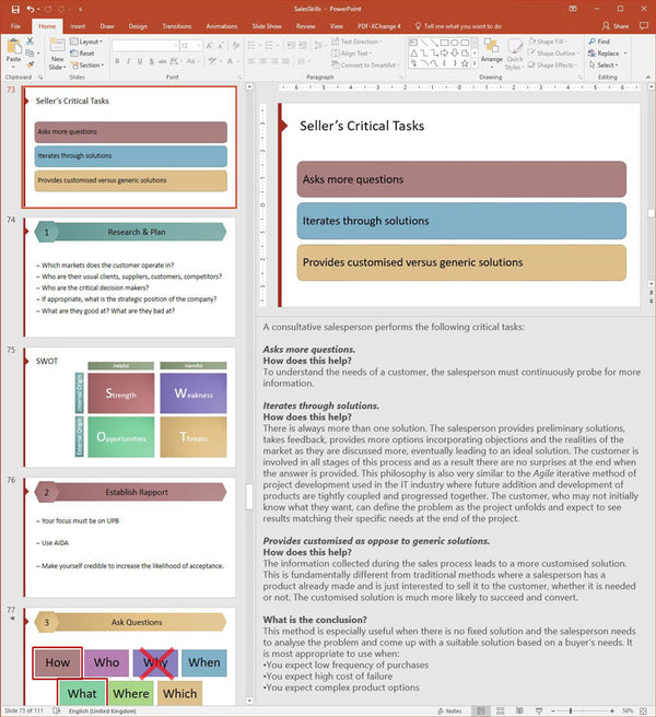 Sales Skills Training Course Materials | Skills Converged